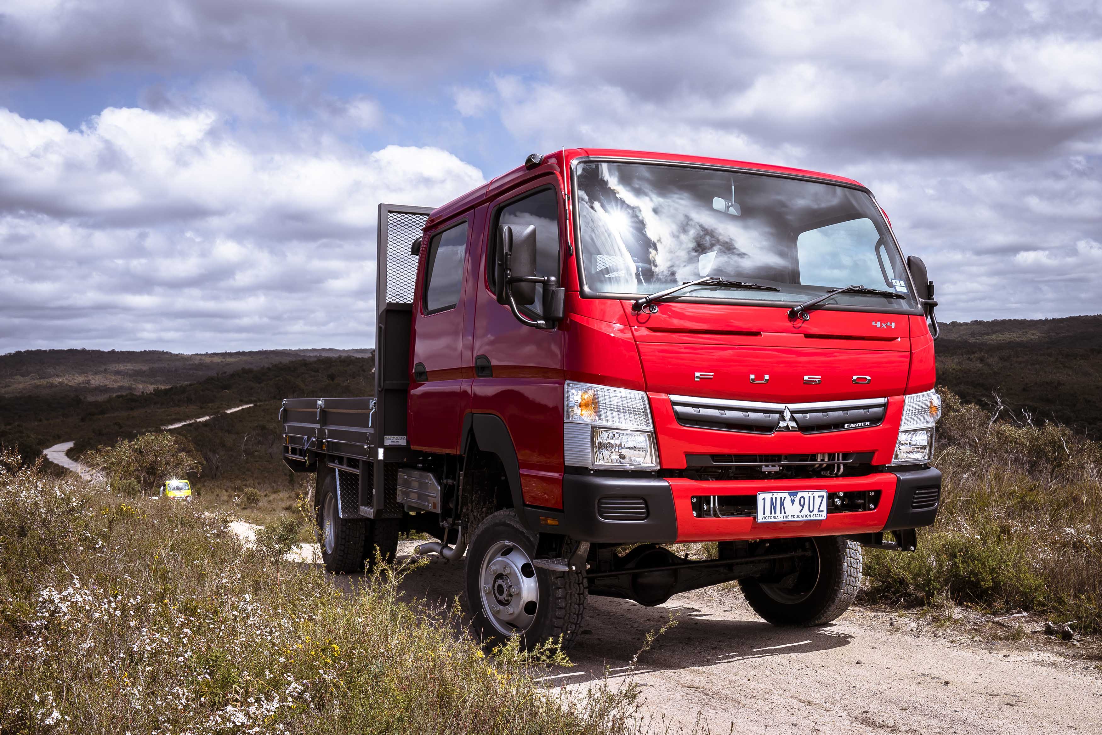 The Fuso Canter 4x4 is a rugged and robust off-road capable machine with a low-range gearbox
